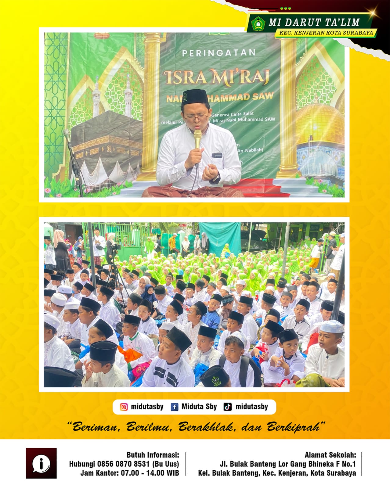 Peringatan Isro’ Mi’roj di Darut Ta’lim Surabaya Peringatan Isro’ Mi’roj di Darut Ta’lim Surabaya