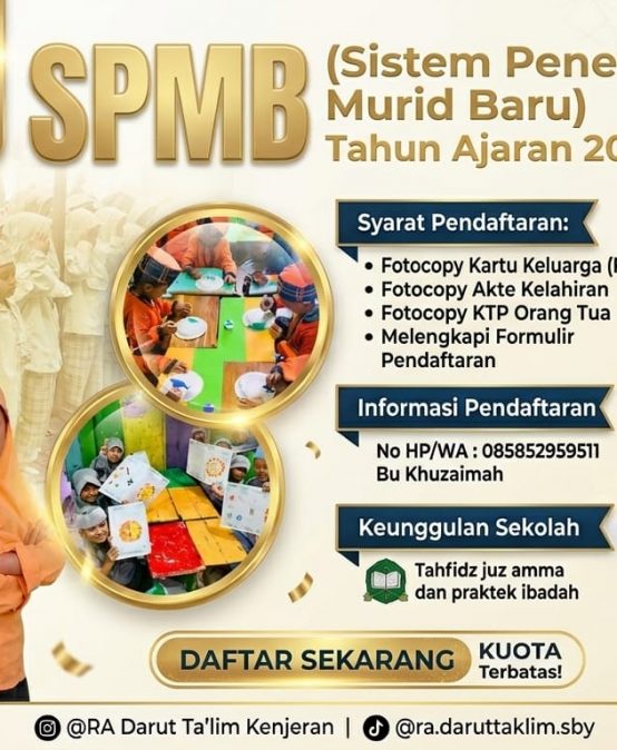 SPMB RA. DARUT TA’LIM 2026/2027