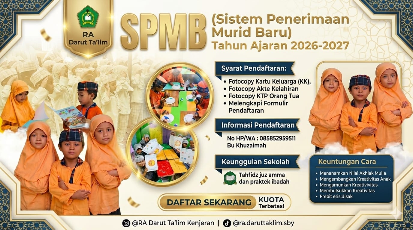 SPMB RA. DARUT TA’LIM 2026/2027 SPMB RA. DARUT TA’LIM 2026/2027